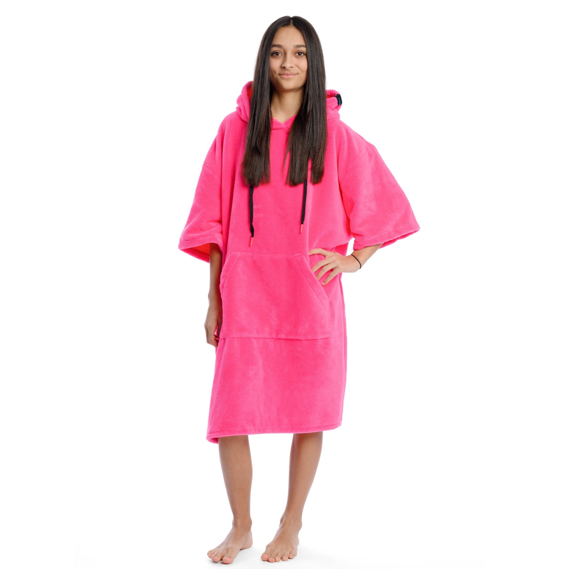 Surf Poncho Mono Pink, 70 x 100 cm