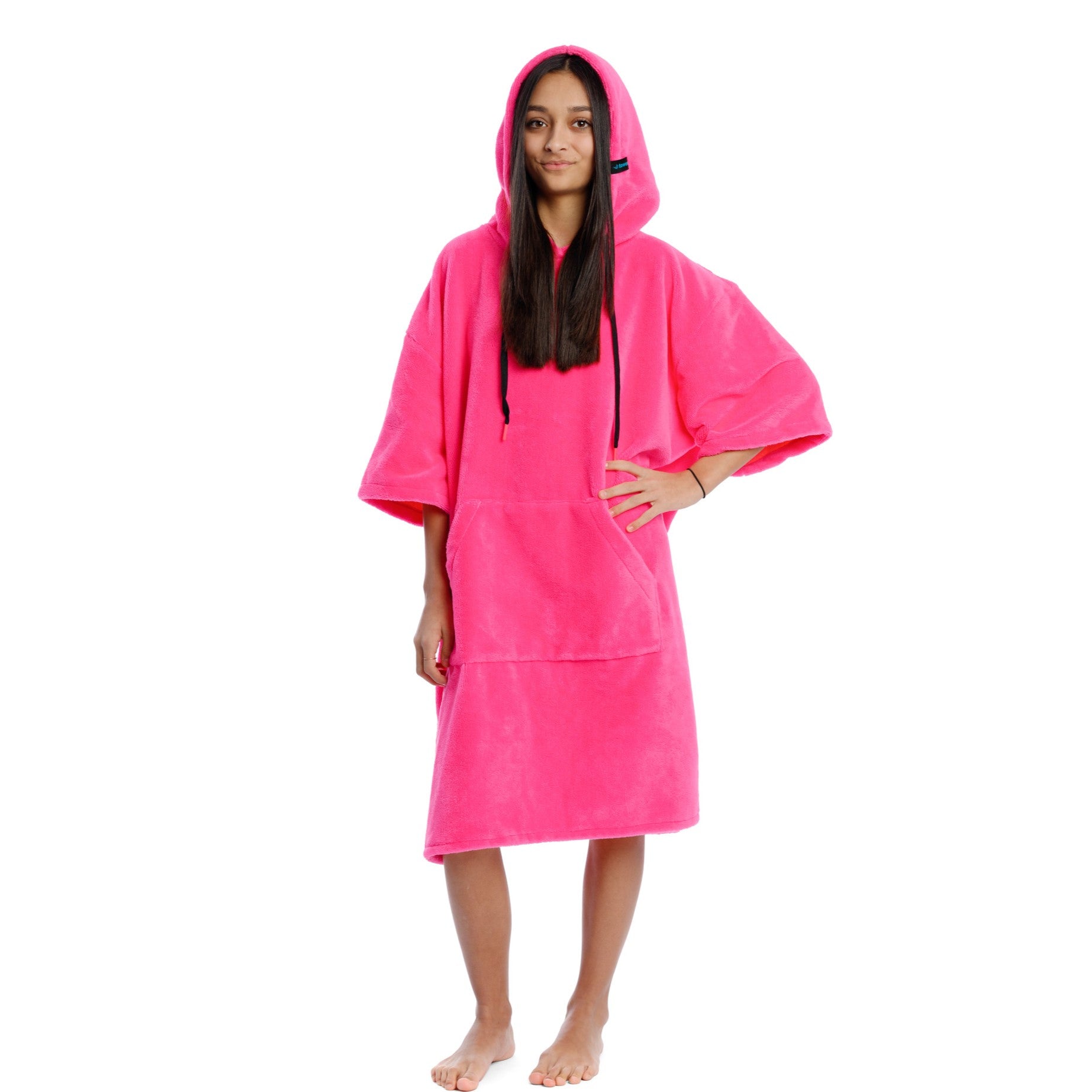 Surf Poncho Mono Pink, 70 x 100 cm