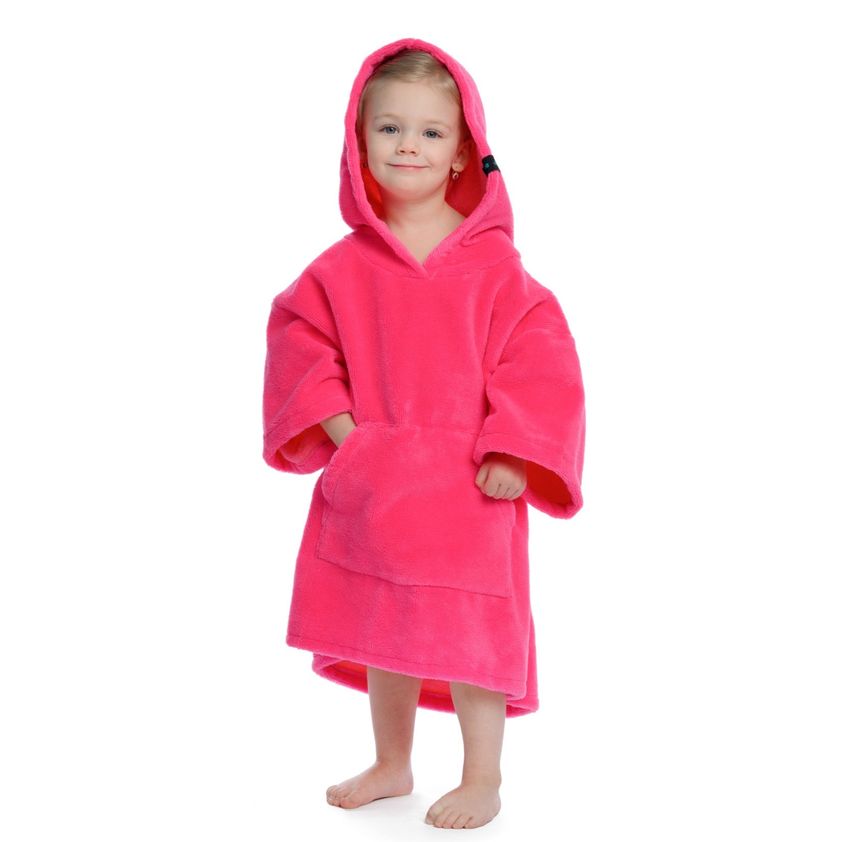 Surf Poncho Mono Pink, 70 x 100 cm