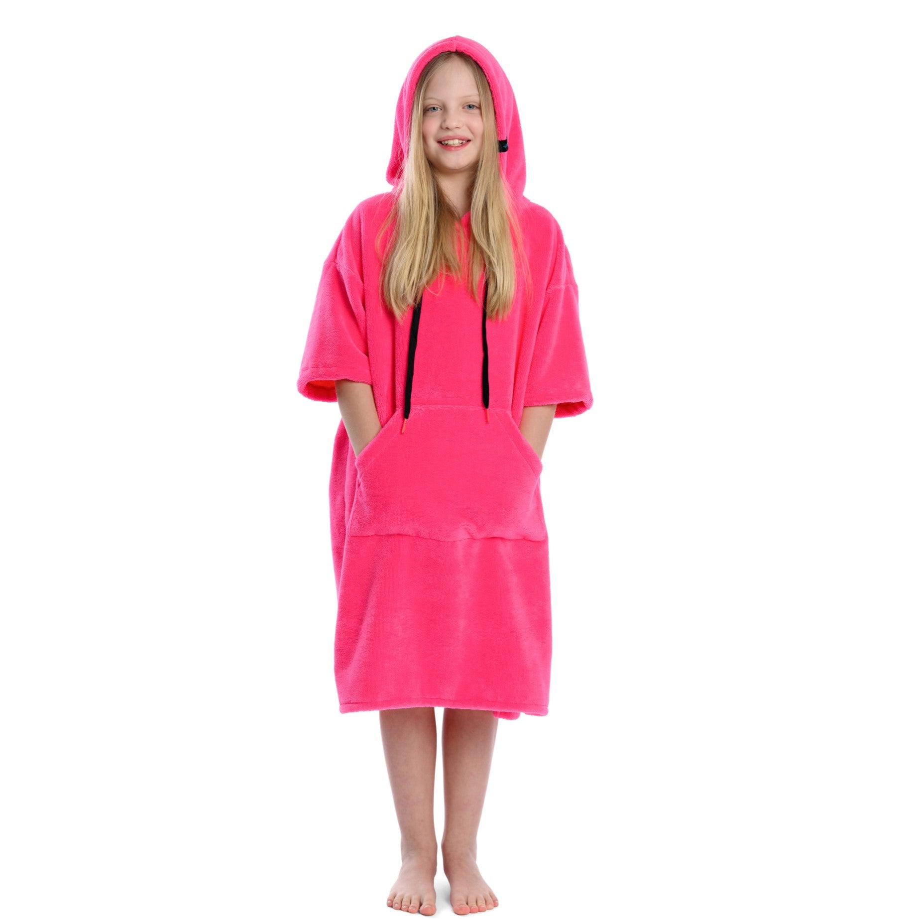 Surf Poncho Mono Pink, 70 x 100 cm