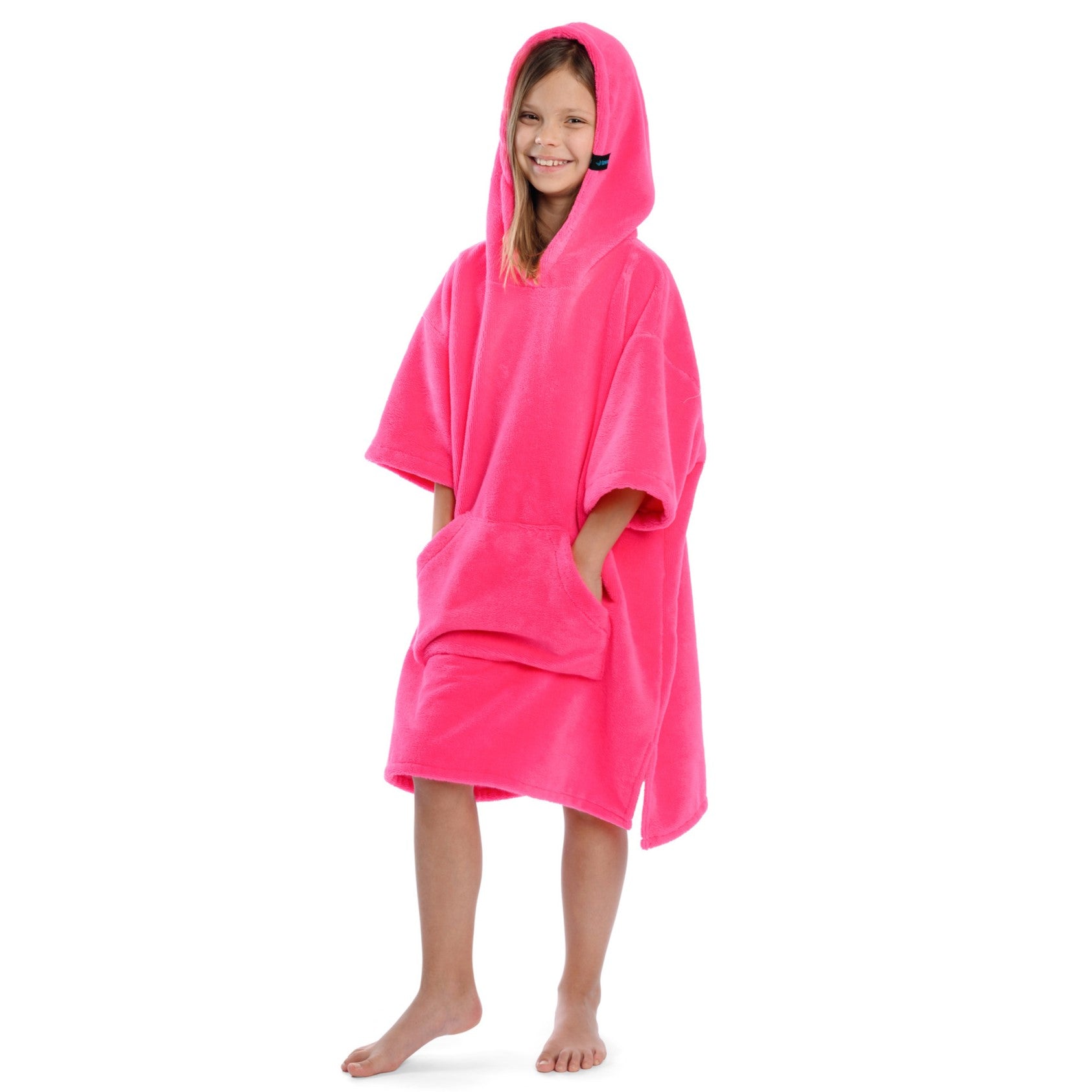 Surf Poncho Mono Pink, 70 x 100 cm