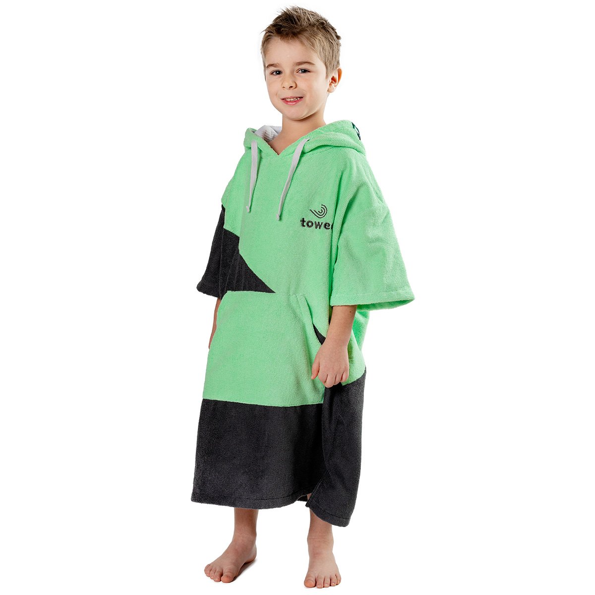 Surf pour enfants Poncho Double Green, 60 x 80 cm