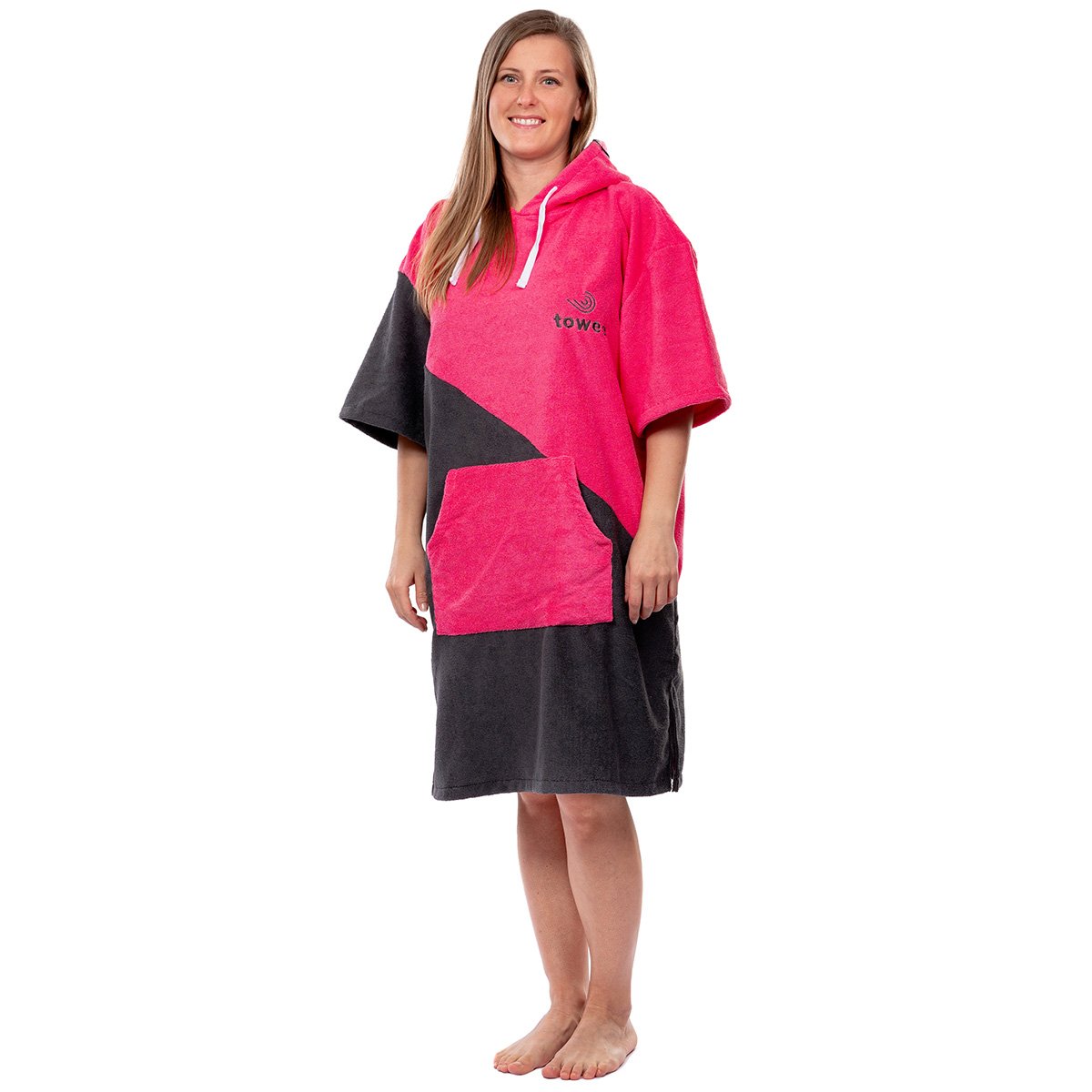 Surf Poncho double rose, 70 x 100 cm