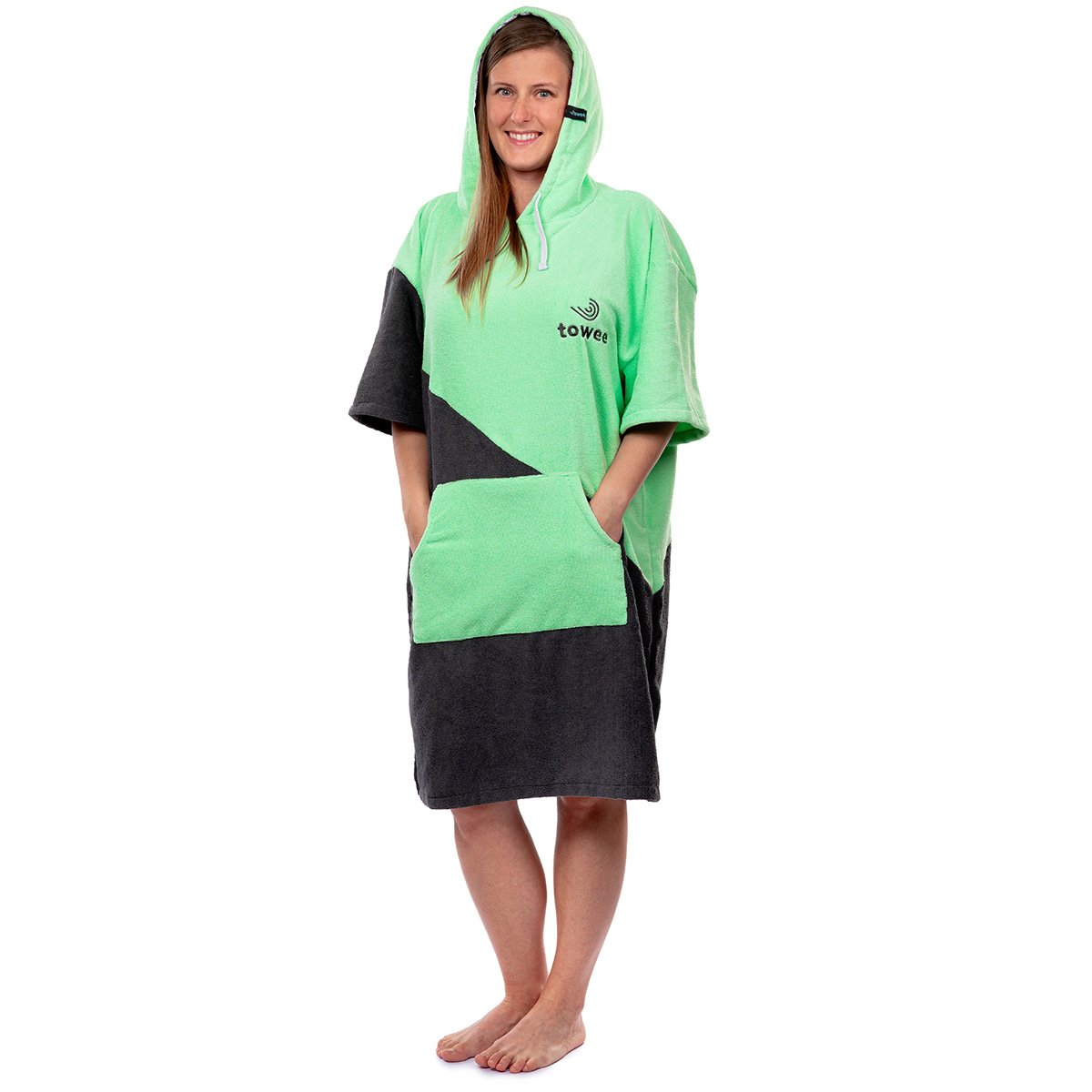 Surf Poncho Double Green, 70 x 100 cm